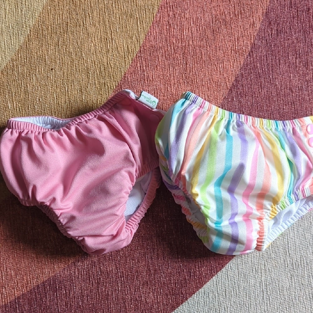 Soft Pink Elastic Diaper Covers for Swim, Nwot